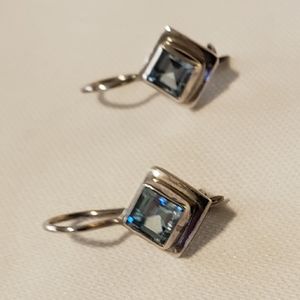 Blue Topaz Earrings